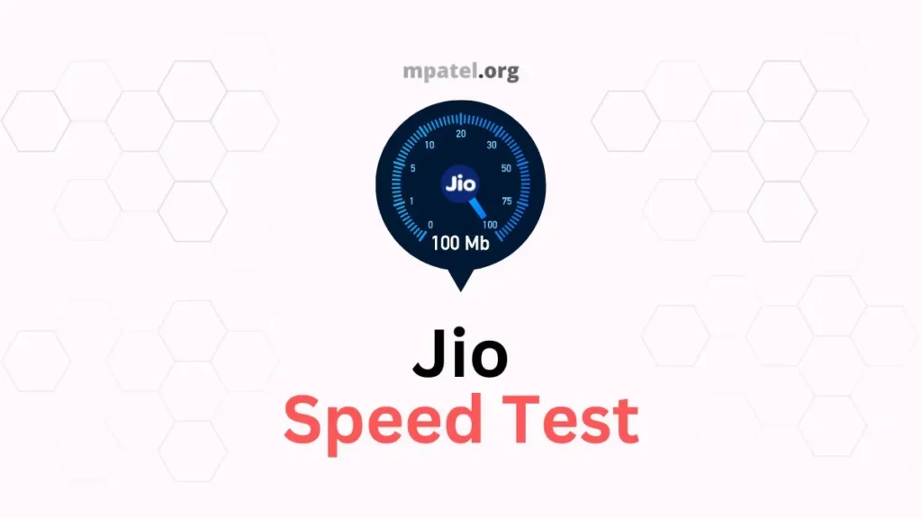 Jio Speed Test Tool